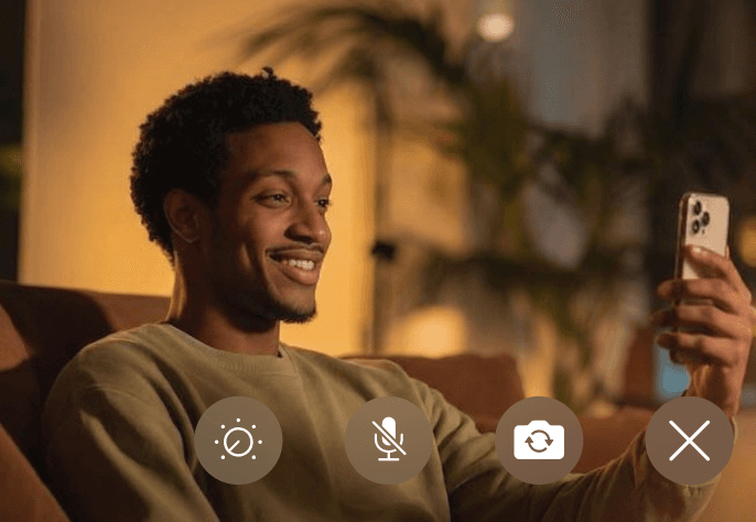 Man on a video call, coaching session